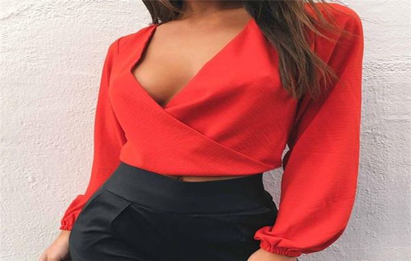 women designer women clothing long sleeve vneck backless blouses female club clothing size sl4526483, White
women designer women clothing long sleeve vneck backless blouses female club clothing size sl4526483, White