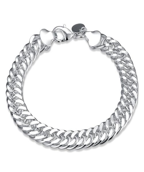 10mm heavy wide chain men039s silver tone polished bracelet 925 silver plated fashion jewelry link chain bracelet christmas gif8442636, Black
10mm heavy wide chain men039s silver tone polished bracelet 925 silver plated fashion jewelry link chain bracelet christmas gif8442636, Black