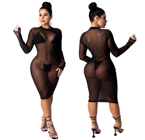 2020 womens mesh fishnet dress cover up long sleeve mini dress black female mesh transparent night club wear holiday dress ve9819898, Black;gray
2020 womens mesh fishnet dress cover up long sleeve mini dress black female mesh transparent night club wear holiday dress ve9819898, Black;gray