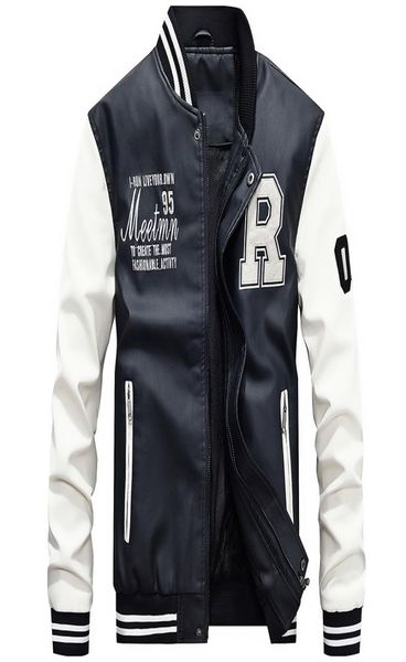 new men leather jacket embroidery baseball pu jackets male casual luxury winter fleece pilot bomber jacket coat2169519, Black
new men leather jacket embroidery baseball pu jackets male casual luxury winter fleece pilot bomber jacket coat2169519, Black