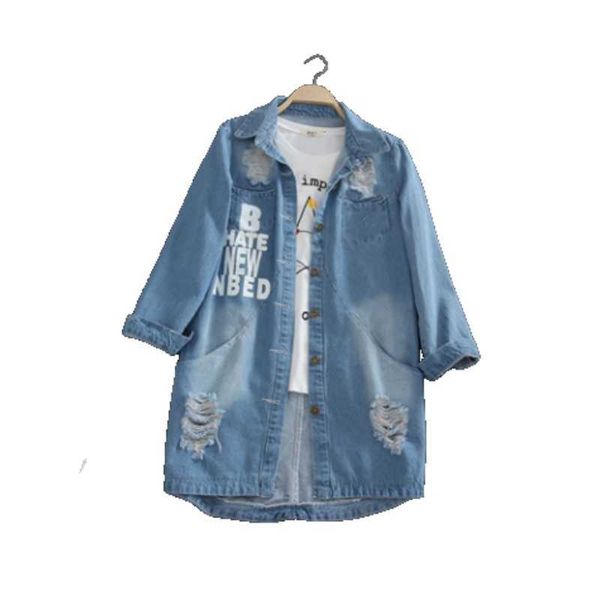 coat designer women new wholesale- big size korean women holes bf jeans jackets spring autumn denim middle long loose coat ripped for women, Black;brown
coat designer women new wholesale- big size korean women holes bf jeans jackets spring autumn denim middle long loose coat ripped for women, Black;brown