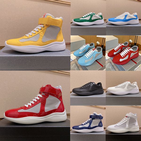 luxury americas cup soft rubber fabric sneaker designer mens casual shoes patent leather flat trainers low sneakers mesh america men sneaker, Black
luxury americas cup soft rubber fabric sneaker designer mens casual shoes patent leather flat trainers low sneakers mesh america men sneaker, Black