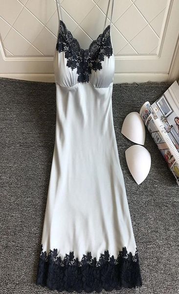 women sleepwear home clothes satin slips nightgown trim lace nightdress summer nightwear lingerie with chest pads2895448, Black;red
women sleepwear home clothes satin slips nightgown trim lace nightdress summer nightwear lingerie with chest pads2895448, Black;red