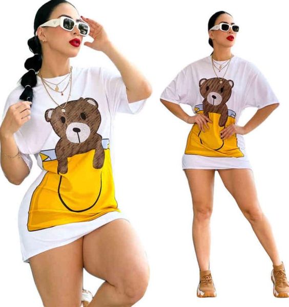 j2701 women summer designer new fashion white bear print short sleeve cute dress short dress7674964, Black;gray
j2701 women summer designer new fashion white bear print short sleeve cute dress short dress7674964, Black;gray
