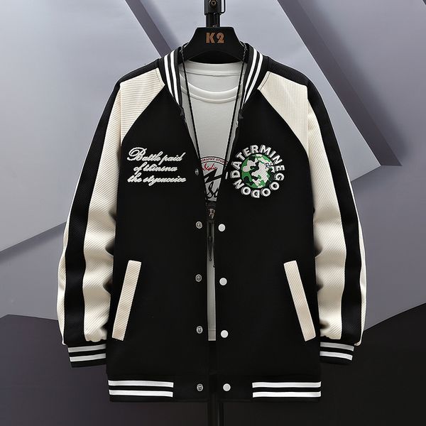 men's jackets autumn mens baseball uniform jacket letter embroidery coats male streetwear bomber loose couple clothes 230831, Black;brown
men's jackets autumn mens baseball uniform jacket letter embroidery coats male streetwear bomber loose couple clothes 230831, Black;brown