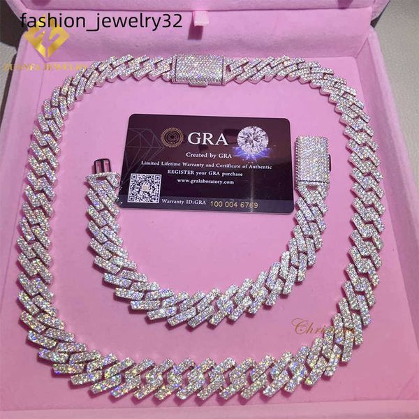 15mm moissanite bracelet men silver cuban link chain pass diamond tester gra vvs moissanite cuban necklace
15mm moissanite bracelet men silver cuban link chain pass diamond tester gra vvs moissanite cuban necklace