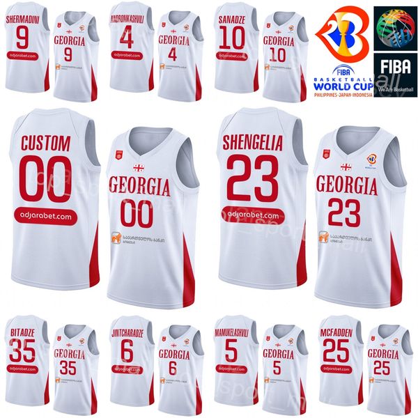 printed georgia basketball 10 duda sanadze jersey 2023 world cup 6 kakhaber jintcharadze 9 giorgi shermadini 8 giorgi tsintsadze 7 luka likl, Black;red
printed georgia basketball 10 duda sanadze jersey 2023 world cup 6 kakhaber jintcharadze 9 giorgi shermadini 8 giorgi tsintsadze 7 luka likl, Black;red