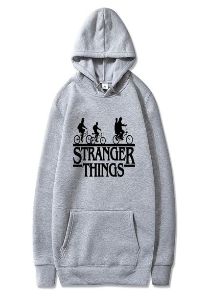 fashion 2019 aman drama strange stranger things hoodies hooded men/women fur fleece hip hop girls boy coat men brand1787476, Black