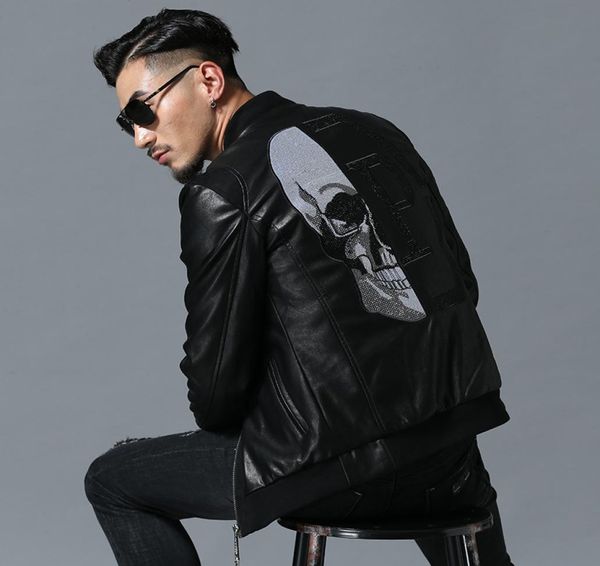 skull rhinestones pu jackets men high street style standneck sudaderas hombre rib sleeve streetwear mens and coats2569749, Black;brown
skull rhinestones pu jackets men high street style standneck sudaderas hombre rib sleeve streetwear mens and coats2569749, Black;brown