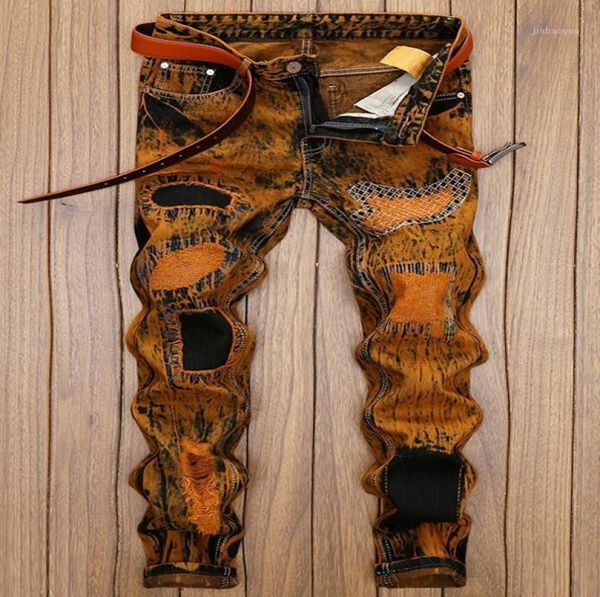 men pants distress patch embellished straight leg jeans destroy wash vintage long trousers ripped pants orange12148272, Black
men pants distress patch embellished straight leg jeans destroy wash vintage long trousers ripped pants orange12148272, Black