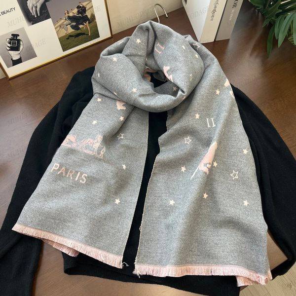 classic cashmere scarf warm winter scarfs womens large tassels shawl with star horse scarves 65*180cm, Blue;gray
classic cashmere scarf warm winter scarfs womens large tassels shawl with star horse scarves 65*180cm, Blue;gray
