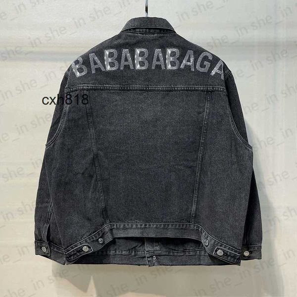 designer mens denim jacket woman casual loose jackets classic wash rhinestone outerwear autumn sun protection coat 23fw, Black;brown
designer mens denim jacket woman casual loose jackets classic wash rhinestone outerwear autumn sun protection coat 23fw, Black;brown