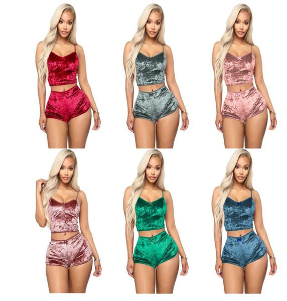 10 colors women velvet pajama sets ladies lace vneck crop shorts 2pcs sleepwear lingerie pajamas sets dhl3027650, Gray
10 colors women velvet pajama sets ladies lace vneck crop shorts 2pcs sleepwear lingerie pajamas sets dhl3027650, Gray