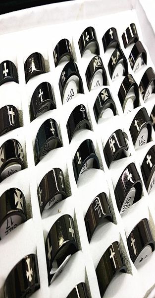 whole mix styles 36pcs black plating cross men039s stainless steel band rings brand new5237244, Silver
whole mix styles 36pcs black plating cross men039s stainless steel band rings brand new5237244, Silver