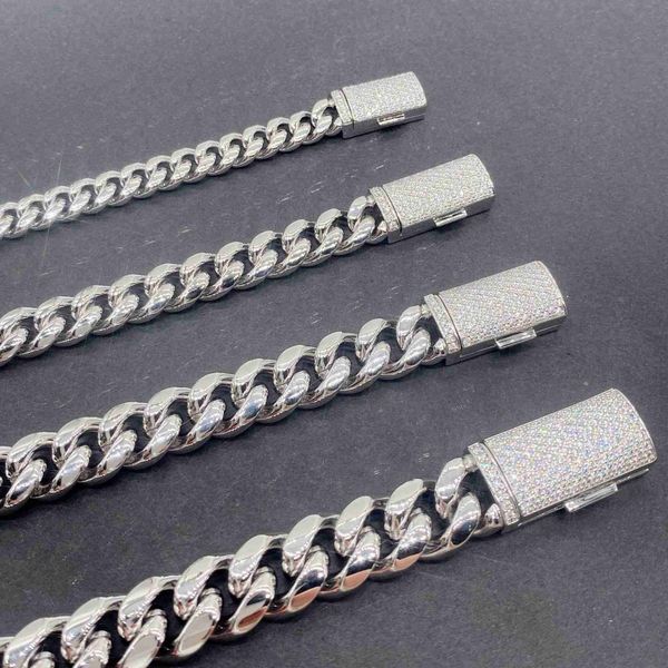 strong stainless steel necklace cuba chain 8 mm 10 12mm 14mmcuba with d moissanite silver plated
strong stainless steel necklace cuba chain 8 mm 10 12mm 14mmcuba with d moissanite silver plated
