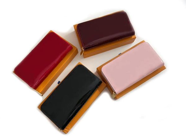 fashion designer wallets luxury zippy purse mens womens patent leather clutch highs quality flower letter coin purses embossed card holders, Red;black
fashion designer wallets luxury zippy purse mens womens patent leather clutch highs quality flower letter coin purses embossed card holders, Red;black
