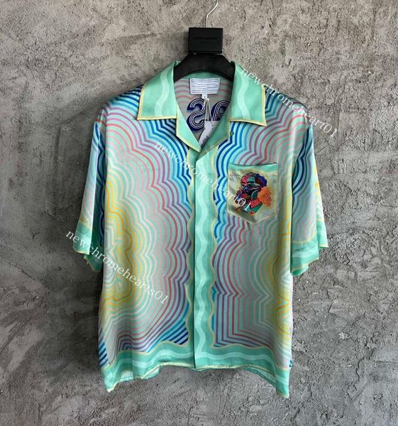 2022ss new a emerald king gradient silk short sleeve shirt hawaii men designer shorts summer beach print 4005107, White;black
2022ss new a emerald king gradient silk short sleeve shirt hawaii men designer shorts summer beach print 4005107, White;black