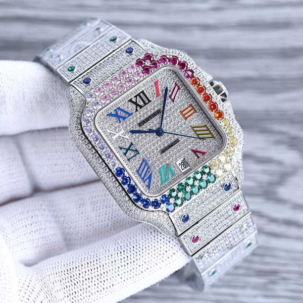 superclone santos watch for men 4555 diamonds iced out wristwatches loqe mechanical movement uhr montre cater prx with box, Slivery;golden
superclone santos watch for men 4555 diamonds iced out wristwatches loqe mechanical movement uhr montre cater prx with box, Slivery;golden