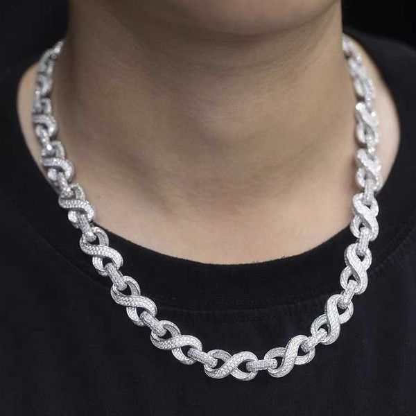 iced out passed diamond tester custom 13mm infinite cuban link chain vvs moissanite mens hip hop necklace bracelet, Silver
iced out passed diamond tester custom 13mm infinite cuban link chain vvs moissanite mens hip hop necklace bracelet, Silver