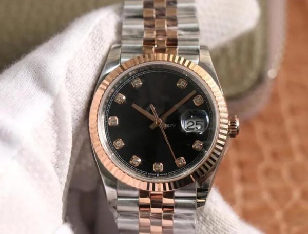 ew factory 36mm black diamond dial mens automatic cal.3235 watch ladies rose gold bracelet 126231 eta date 116233 flute bezel mechanical wat, Slivery;brown
ew factory 36mm black diamond dial mens automatic cal.3235 watch ladies rose gold bracelet 126231 eta date 116233 flute bezel mechanical wat, Slivery;brown