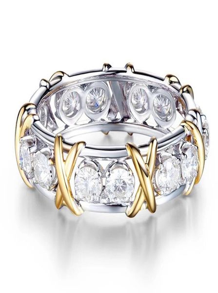 professional eternity diamonique cz simulated diamond 10kt whiteyellow gold filled wedding band cross ring size 6113470177, Slivery;golden
professional eternity diamonique cz simulated diamond 10kt whiteyellow gold filled wedding band cross ring size 6113470177, Slivery;golden