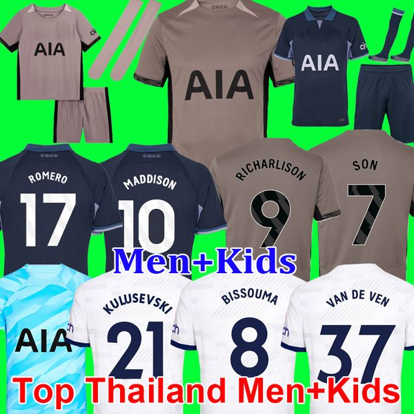 maddison son 23 24 soccer jerseys bissouma romero kulusevski richarlison 2023 2024 veliz van de ven football kit shirt men kids kit sets, Black;yellow
maddison son 23 24 soccer jerseys bissouma romero kulusevski richarlison 2023 2024 veliz van de ven football kit shirt men kids kit sets, Black;yellow