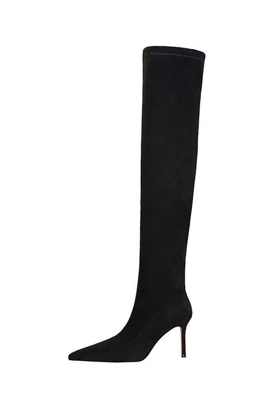 footwear slip on fashion square toe ladies knee high boots luxury with heels shoes elegant women long western boots new shoes for party 34-4, Black
footwear slip on fashion square toe ladies knee high boots luxury with heels shoes elegant women long western boots new shoes for party 34-4, Black