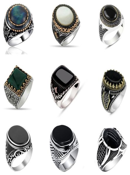 30 styles vintage handmade turkish signet ring for men women ancient silver color black onyx stone punk rings religious jewelry6229489
30 styles vintage handmade turkish signet ring for men women ancient silver color black onyx stone punk rings religious jewelry6229489