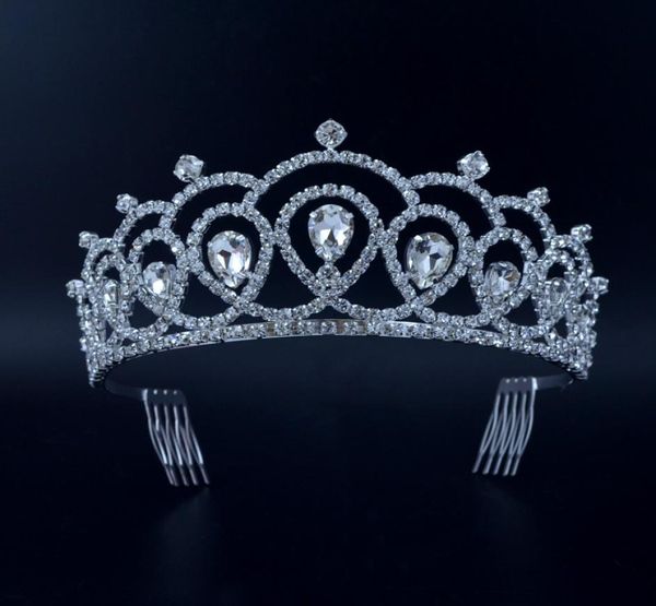 medium crowns tiaras miss beauty pageant queen crown austrian crystal wedding events bridal hair accessories headpieces headband m8370810, White;golden
medium crowns tiaras miss beauty pageant queen crown austrian crystal wedding events bridal hair accessories headpieces headband m8370810, White;golden