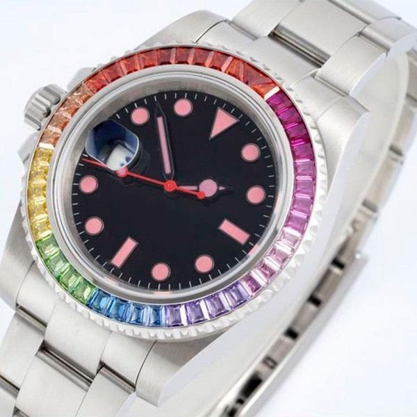 de waterproof luxe 40mm mechanical automatic rainbow watches business steel watch wristwatch watch mens wristwatches montre watch stain kutq, Slivery;brown
de waterproof luxe 40mm mechanical automatic rainbow watches business steel watch wristwatch watch mens wristwatches montre watch stain kutq, Slivery;brown