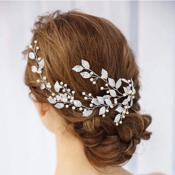 vintage leaves and floral bridal headband bohemian headpiece crystal pearl hair flower wedding hair accessories, Silver
vintage leaves and floral bridal headband bohemian headpiece crystal pearl hair flower wedding hair accessories, Silver