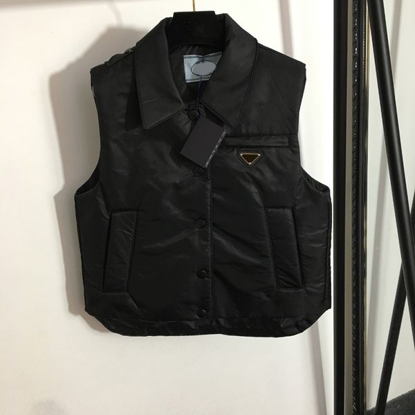 outdoor street style vests jackets womens down coats winter sleeveless outerwear luxury button cardigan coat, Black
outdoor street style vests jackets womens down coats winter sleeveless outerwear luxury button cardigan coat, Black