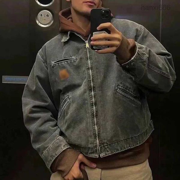jacket hip hop vintage jackets washed detroit coats american retro work, Black;brown
jacket hip hop vintage jackets washed detroit coats american retro work, Black;brown