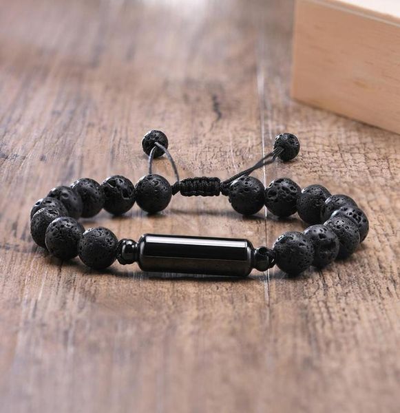 link chain ashes bar bracelet for men volcanic rock beaded adjustable bracelets3300742, Black
link chain ashes bar bracelet for men volcanic rock beaded adjustable bracelets3300742, Black