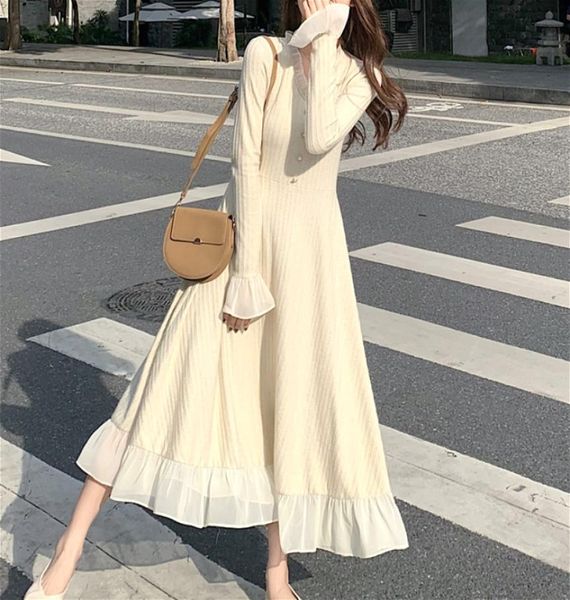 2020 autumn winter elegant sweater dress women long sleeve vneck office knitted dress female vintage lace onepiece dress9816405, Black;gray
2020 autumn winter elegant sweater dress women long sleeve vneck office knitted dress female vintage lace onepiece dress9816405, Black;gray