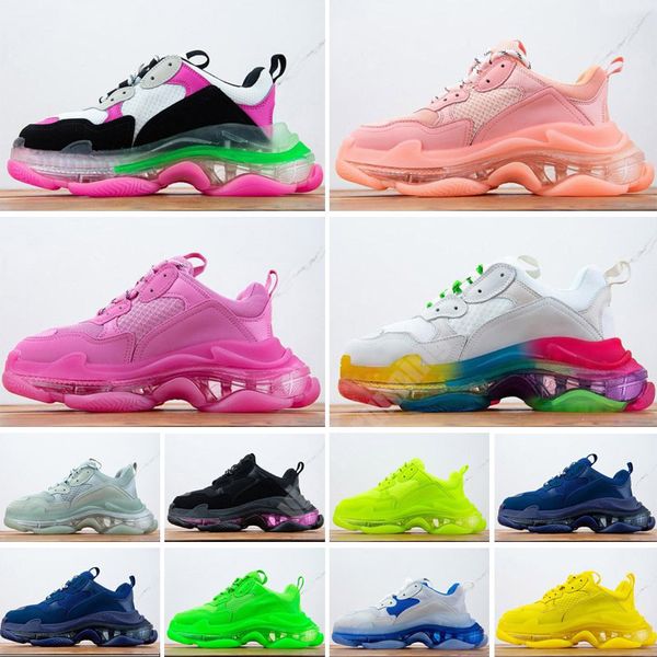 2023 17fw pairs triple s clear sole mens women casual shoes crystal bottom all white black green pink yellow orange rainbow sports outdoor o
2023 17fw pairs triple s clear sole mens women casual shoes crystal bottom all white black green pink yellow orange rainbow sports outdoor o