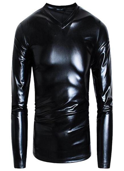 men039s tshirts men glossy slim fit v neck long sleeve tshirt boys metallic shiny faux leather nightclub party performan3184844, White;black
men039s tshirts men glossy slim fit v neck long sleeve tshirt boys metallic shiny faux leather nightclub party performan3184844, White;black