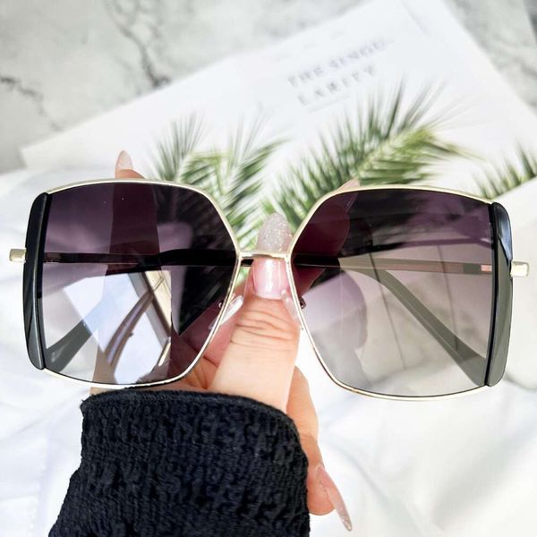 big frame square sunglasses korean style trendy face shade retro street, White;black 
big frame square sunglasses korean style trendy face shade retro street, White;black
