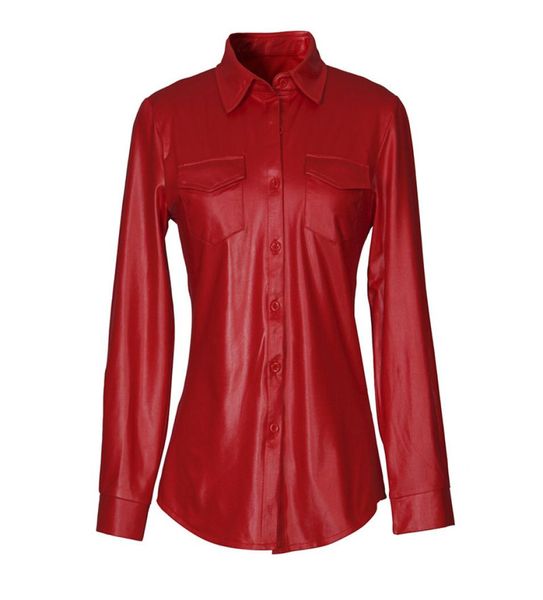 women blouses 2018 spring new temperament slim thin longsleeved women shirts pu leather shirt big size women 1946845, White
women blouses 2018 spring new temperament slim thin longsleeved women shirts pu leather shirt big size women 1946845, White