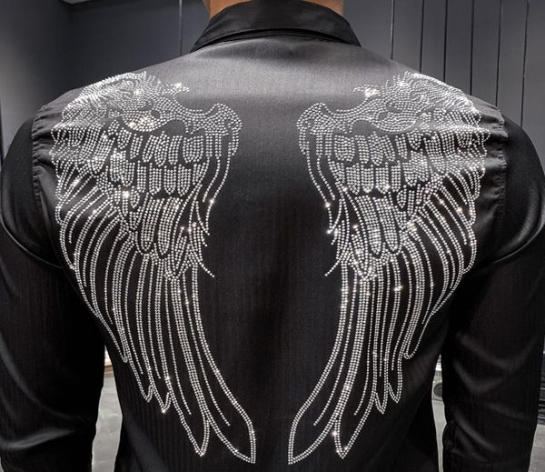 2019 men shirt designer rhine wing long sleeve casual slim fit dress shirts black white streetwear camisa social masculina cx2006203852700, White;black
2019 men shirt designer rhine wing long sleeve casual slim fit dress shirts black white streetwear camisa social masculina cx2006203852700, White;black