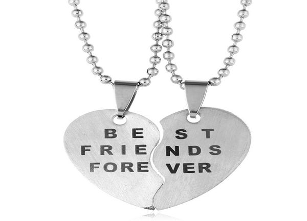 1pair half stainless steel love heart pendant friends necklace friendship gift for couple colar kolye collier collares3841412, Silver
1pair half stainless steel love heart pendant friends necklace friendship gift for couple colar kolye collier collares3841412, Silver