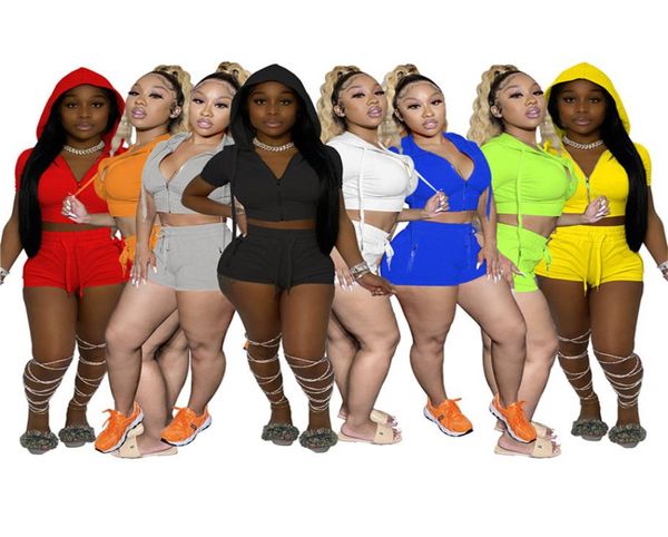 women casual tracksuits solid color two piece sets plus size outfits summer clothing short sleeve t shirtsmini shorts hooded jogg2823702, Gray
women casual tracksuits solid color two piece sets plus size outfits summer clothing short sleeve t shirtsmini shorts hooded jogg2823702, Gray
