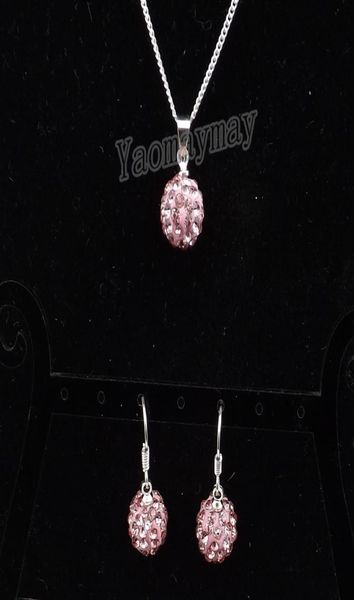 silver plated rhinestone jewellery set pink disco ball pendant earrings and necklaces for women 10 sets whole8300403
silver plated rhinestone jewellery set pink disco ball pendant earrings and necklaces for women 10 sets whole8300403
