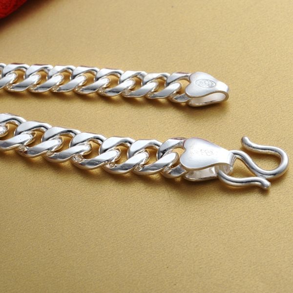 sterling silver men's bracelet single flat personalized fashion simple, Golden;silver
sterling silver men's bracelet single flat personalized fashion simple, Golden;silver