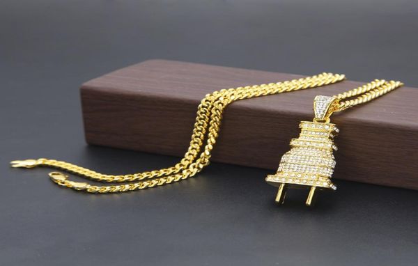 mens fashion hip hop necklace gold cuban link chain iced out plug pendant necklace for men5358471, Silver
mens fashion hip hop necklace gold cuban link chain iced out plug pendant necklace for men5358471, Silver