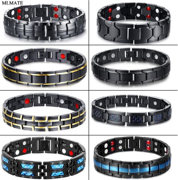 men women magnetic health bracelet black titanium steel power therapy 4in1 magnets negative ions germanium bangles whole8149852
men women magnetic health bracelet black titanium steel power therapy 4in1 magnets negative ions germanium bangles whole8149852