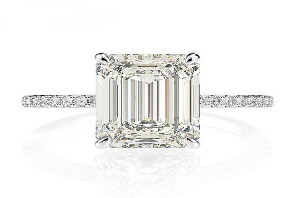 925 sterling silver emerald cut created moissanite diamond wedding rings for women luxury proposal engagement ring4225981, Slivery;golden
925 sterling silver emerald cut created moissanite diamond wedding rings for women luxury proposal engagement ring4225981, Slivery;golden