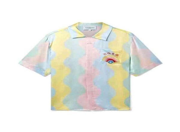 22ss cream neon rainbow dream silk hawaiian short sleeve shirt designer men and women shirts 4722676, White;black
22ss cream neon rainbow dream silk hawaiian short sleeve shirt designer men and women shirts 4722676, White;black