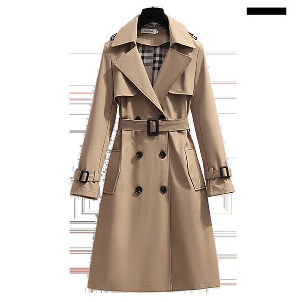 designers s - 4xl spring england style women windbreaker loose medium and long elegant belt female casual trench, Black;brown
designers s - 4xl spring england style women windbreaker loose medium and long elegant belt female casual trench, Black;brown