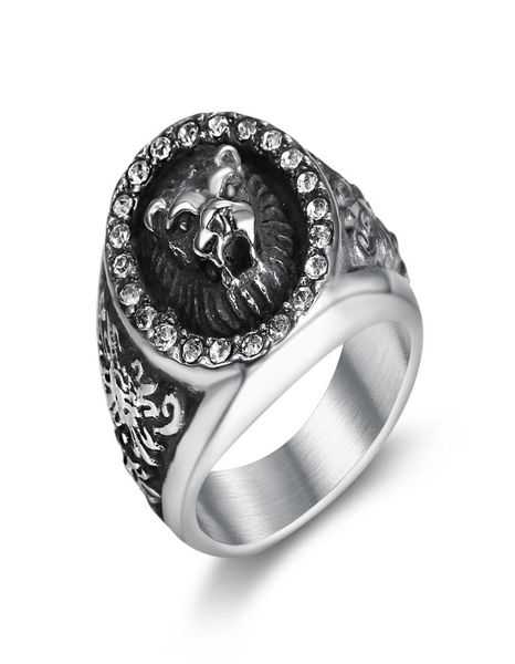 vintage lion ring men titanium white punk finger fashion stainless steel jewelry accessories rock seal rings party gifts2885979, Golden;silver
vintage lion ring men titanium white punk finger fashion stainless steel jewelry accessories rock seal rings party gifts2885979, Golden;silver